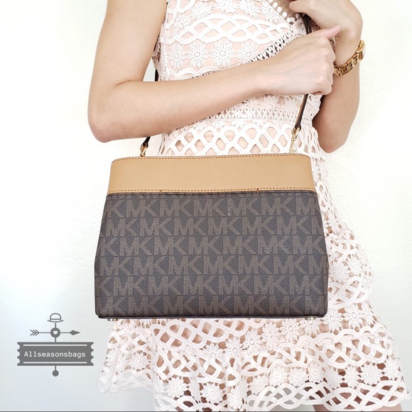 NWT Michael Kors Hailee brown Xs Satchel crossbody - Picture 7 of 8
